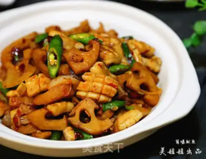 Make Spicy squid step 16