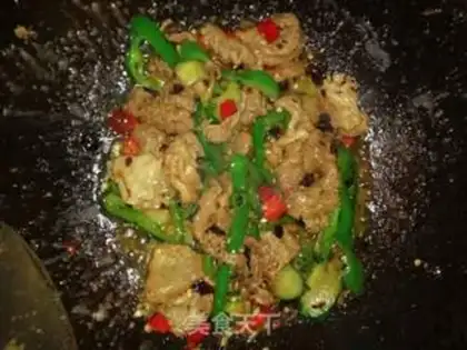 Make Spicy oil scum step 3