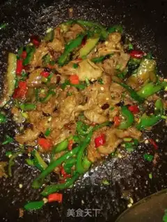 Make Spicy oil scum step 4