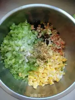 Make Celery egg dumplings step 5