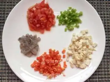 Make Cheese fried rice step 2