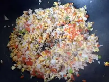 Make Cheese fried rice step 9