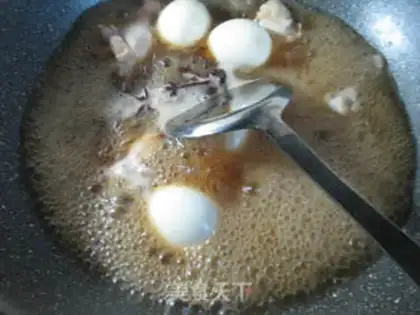 Make Eggs and chicken wings step 8