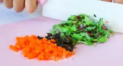 Make Vegetable egg steam step 2