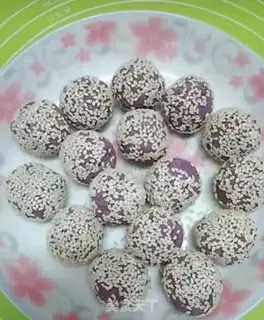 Make Potato rice sesame ball step 5