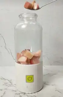 Make Peaches and ice step 0