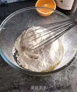 Make Orange cake roll step 2