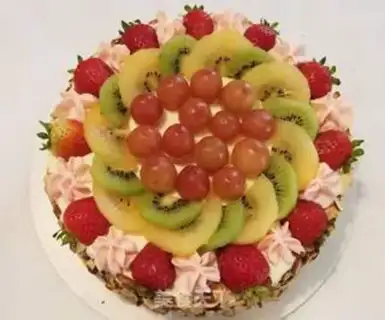 Make Fruit birthday cake step 12