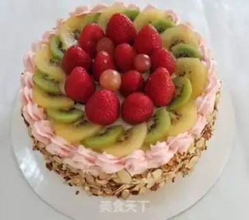 Make Fruit birthday cake step 13