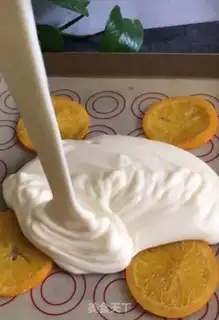 Make Orange cake roll step 9