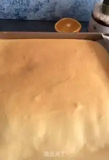 Make Orange cake roll step 10