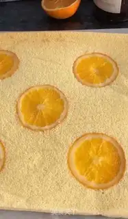 Make Orange cake roll step 11