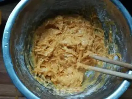 Make Pumpkin eggcake step 5