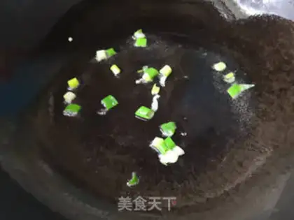 Make Crab mushrooms and fried meat step 4