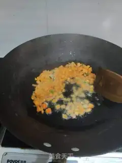 Make Cheese squid fried rice step 3