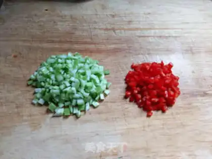 Make Black pepper beef egg fried rice step 2