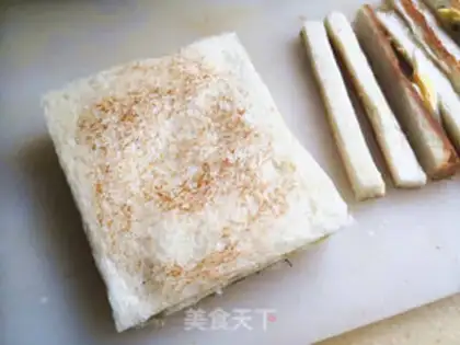Make A sandwich breakfast step 5