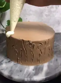 Make Christmas tree cake step 11
