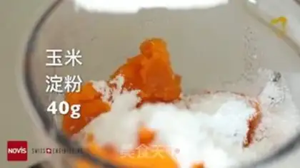 Make Halloween coconut pumpkin dessert step 2