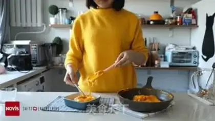 Make Halloween coconut pumpkin dessert step 7