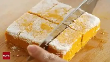 Make Halloween coconut pumpkin dessert step 8