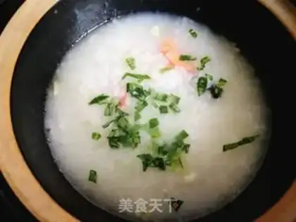 Make Shrimp congee step 6