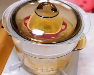 Make Vegetable silver fish steamed eggs step 7