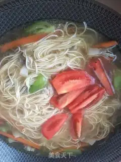 Make Hot soup noodles step 8