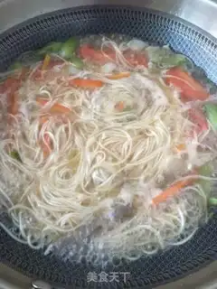 Make Hot soup noodles step 9