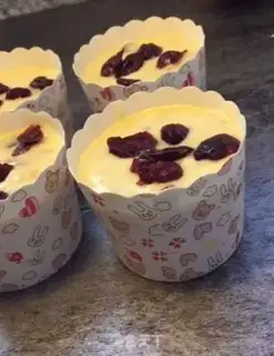 Make Cranberry banana marfin cake step 3