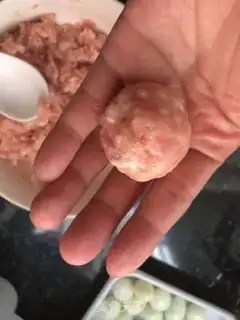 Make The quail egg meatballs step 4