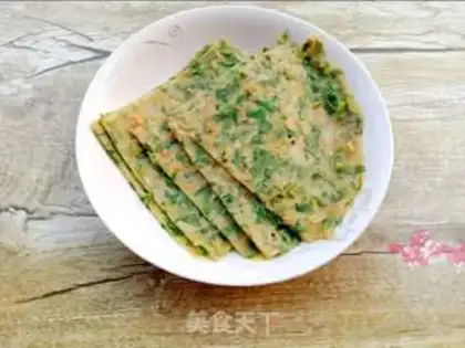 Make Celery leaf shrimp pie step 11
