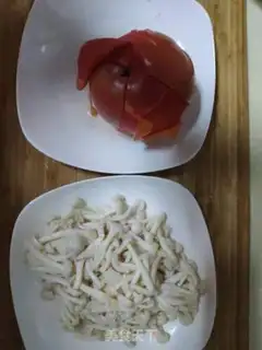 Make Tomato tofu mushroom soup step 1