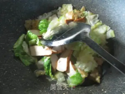 Make Scrambled and fried cabbage step 7