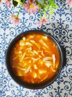 Make Tomato tofu mushroom soup step 8