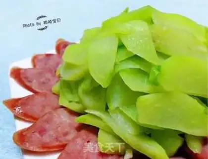 Make Sausage fried melons step 13