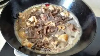 Make Tea mushroom chicken leg step 11