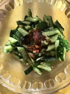 Make Peanut beans cucumber step 2
