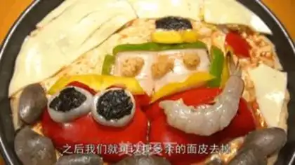 Make Seafood pizza step 3