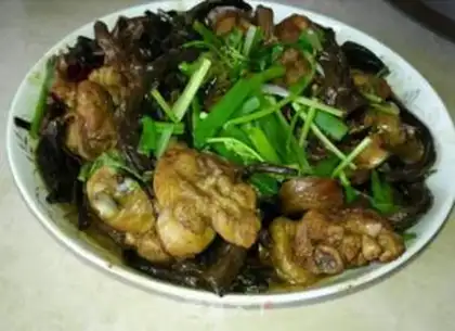 Make Tea mushroom chicken leg step 13
