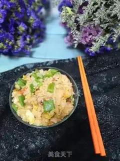 Make Tomato shrimp fried rice step 5