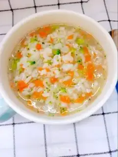 Make Shrimp vegetable congee step 9