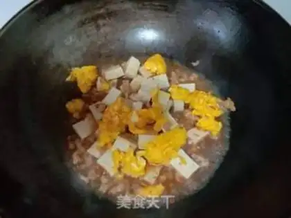 Make Tofu with meat and eggs step 10