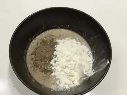 Make Black wheat eggcake step 2