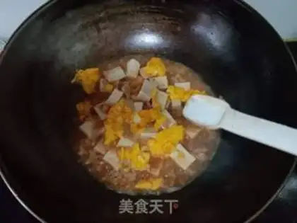 Make Tofu with meat and eggs step 12