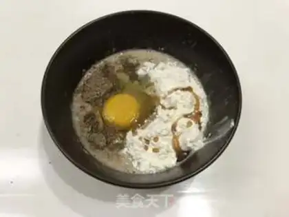 Make Black wheat eggcake step 4