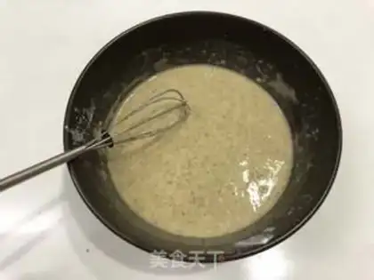 Make Black wheat eggcake step 5