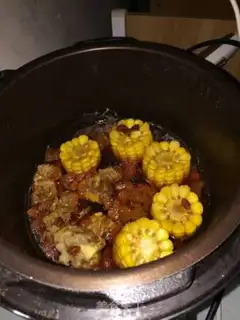 Make Cinnamon corn broth step 3