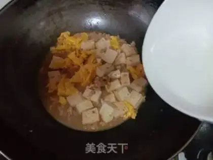 Make Tofu with meat and eggs step 14