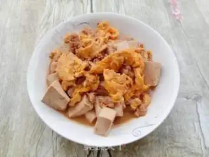 Make Tofu with meat and eggs step 15
